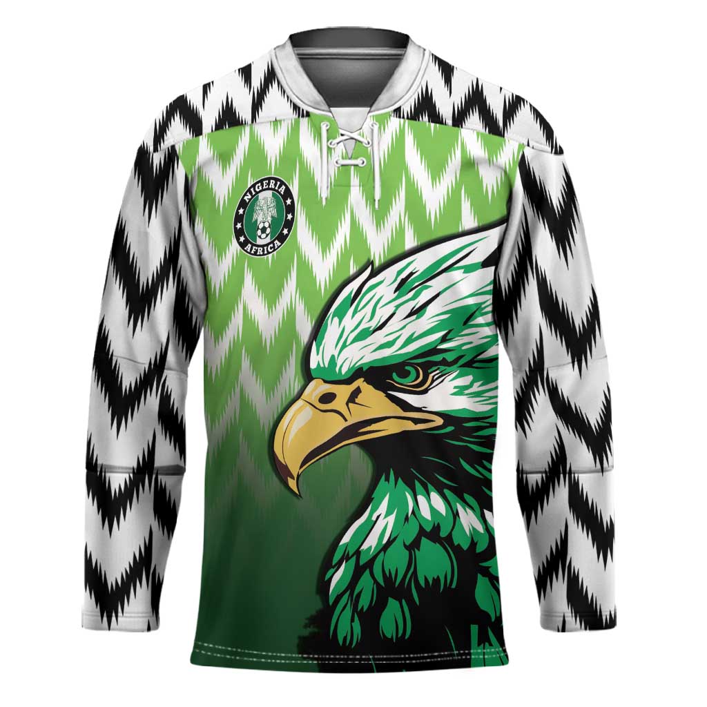 Custom Nigeria Football Hockey Jersey The Super Eagles Rise