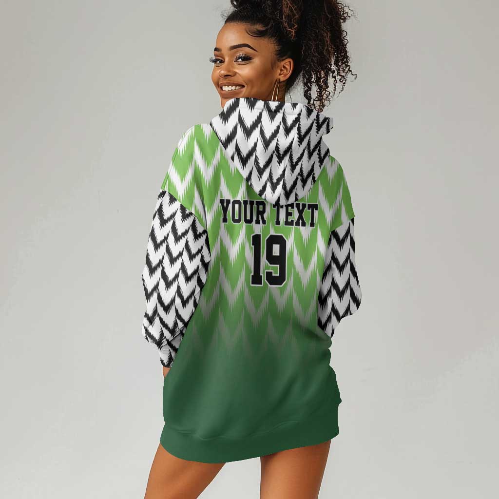 Custom Nigeria Football Hoodie Dress The Super Eagles Rise