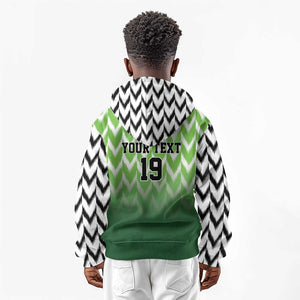 Custom Nigeria Football Kid Hoodie The Super Eagles Rise