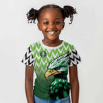 Custom Nigeria Football Kid T shirt The Super Eagles Rise