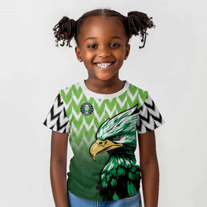 Custom Nigeria Football Kid T shirt The Super Eagles Rise