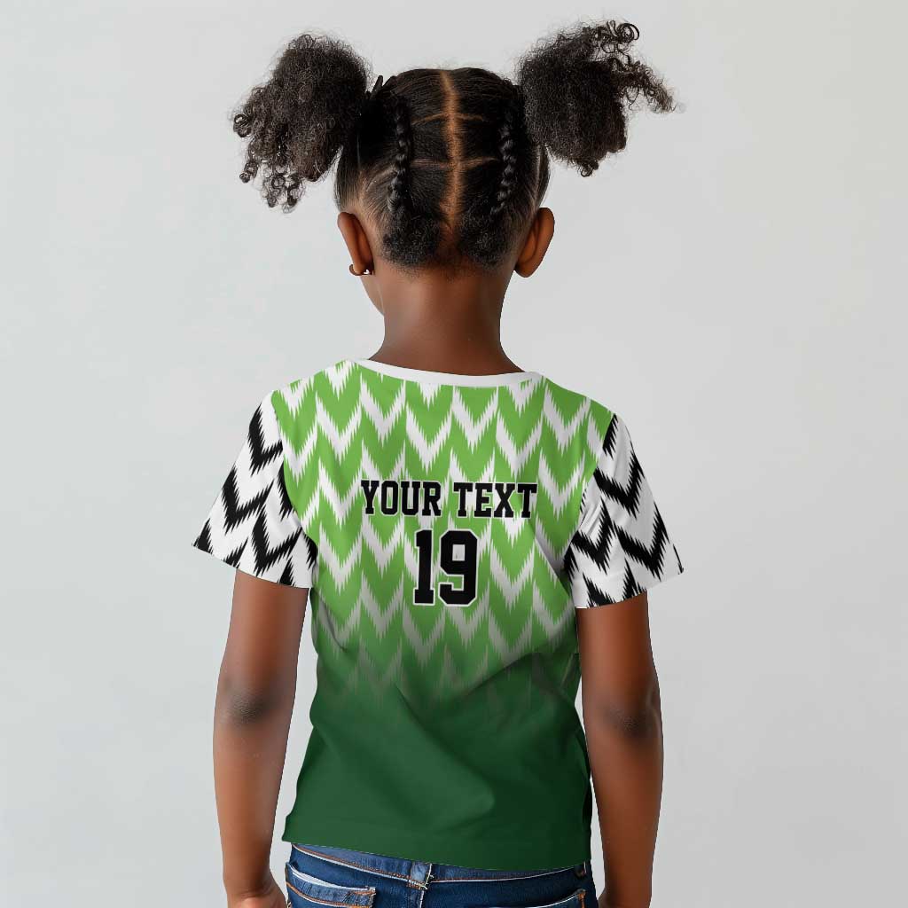 Custom Nigeria Football Kid T shirt The Super Eagles Rise