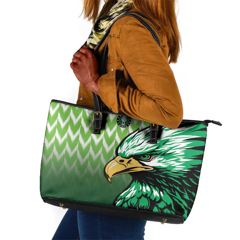 Nigeria Football Leather Tote Bag The Super Eagles Rise