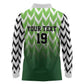 Custom Nigeria Football Long Sleeve Polo Shirt The Super Eagles Rise