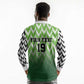 Custom Nigeria Football Long Sleeve Polo Shirt The Super Eagles Rise