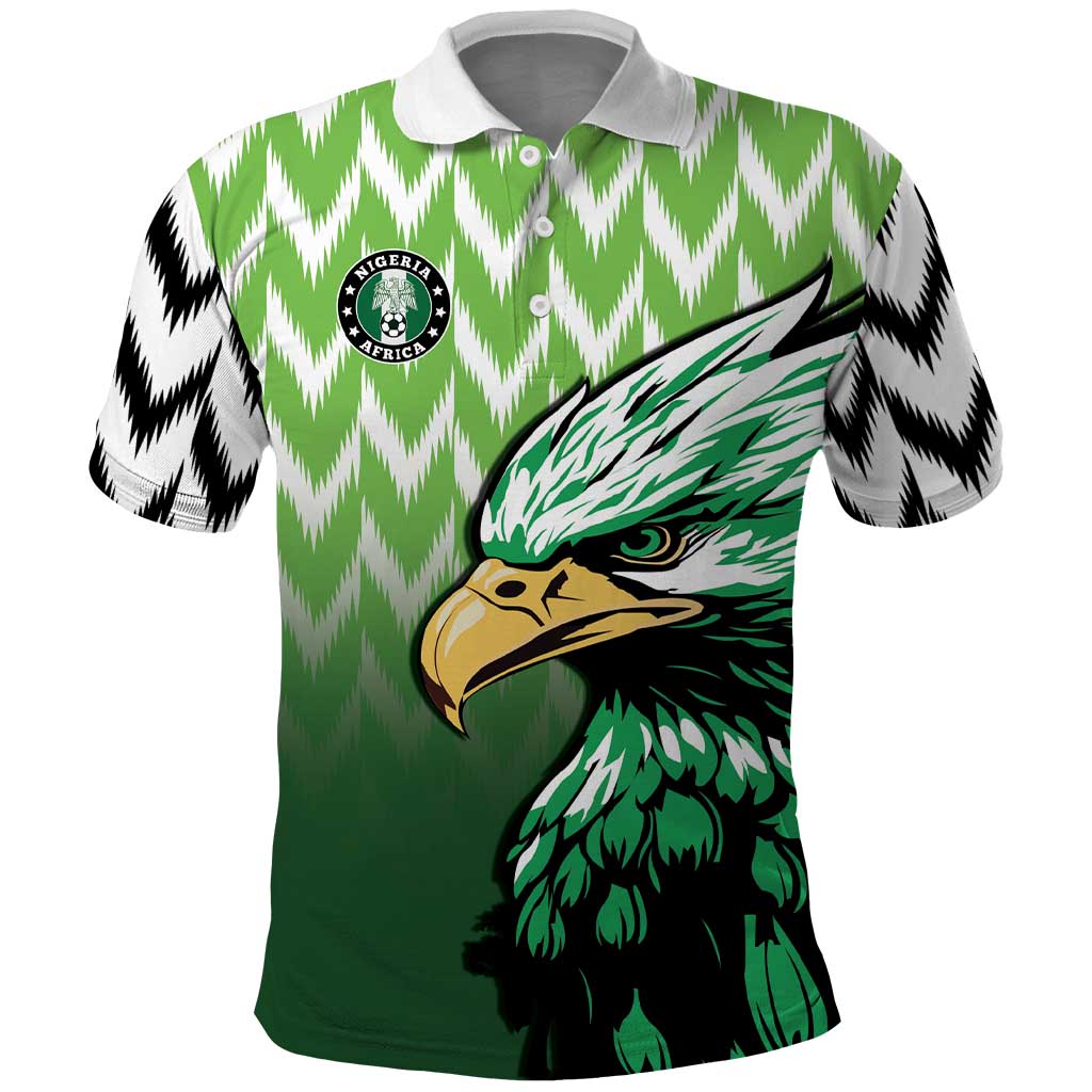 Custom Nigeria Football Polo Shirt The Super Eagles Rise