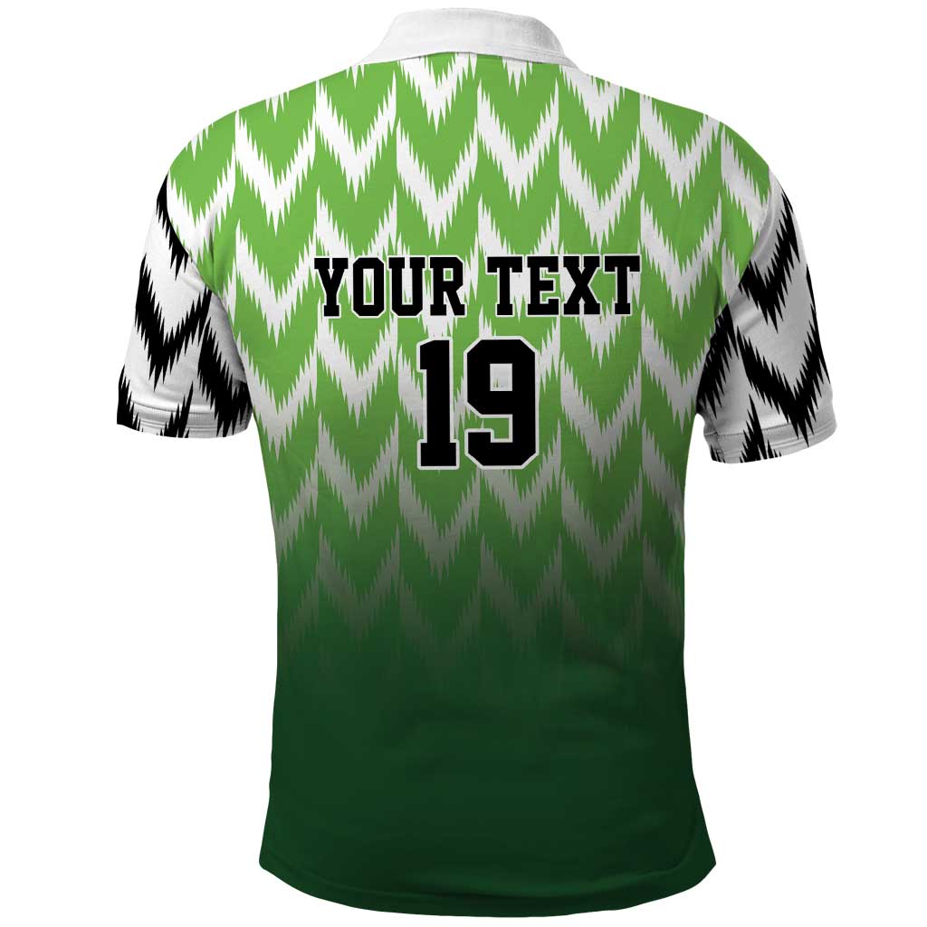 Custom Nigeria Football Polo Shirt The Super Eagles Rise
