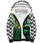 Custom Nigeria Football Sherpa Hoodie The Super Eagles Rise