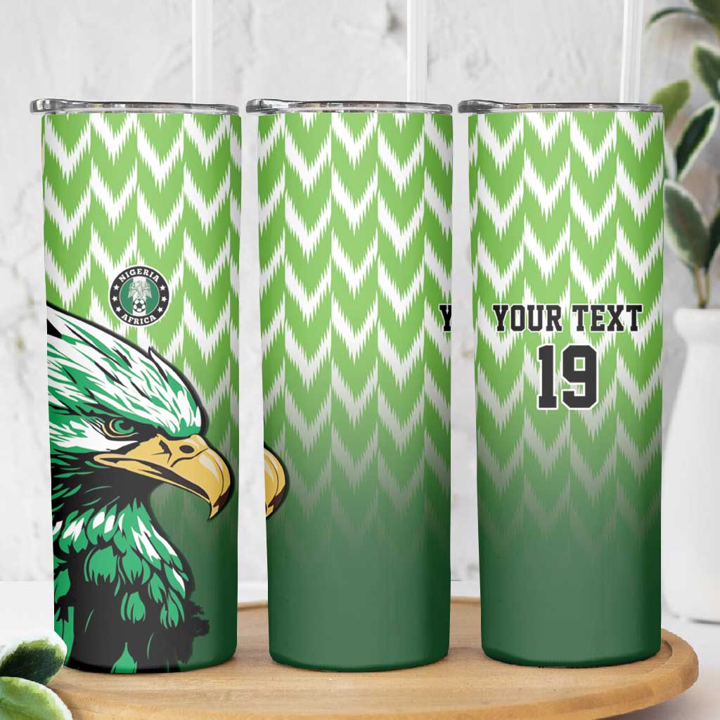 Custom Nigeria Football Skinny Tumbler The Super Eagles Rise