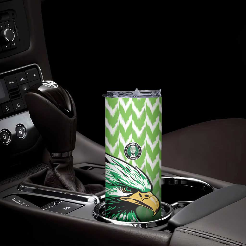 Custom Nigeria Football Skinny Tumbler The Super Eagles Rise