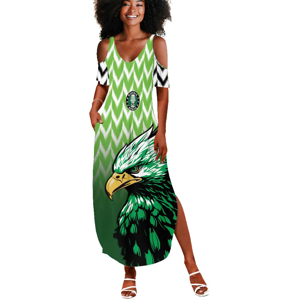 Custom Nigeria Football Summer Maxi Dress The Super Eagles Rise