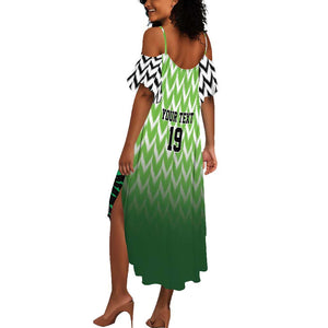 Custom Nigeria Football Summer Maxi Dress The Super Eagles Rise