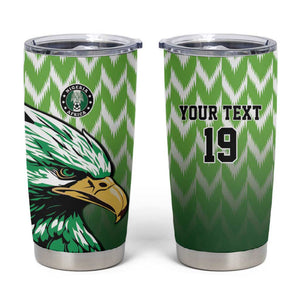 Custom Nigeria Football Tumbler Cup The Super Eagles Rise