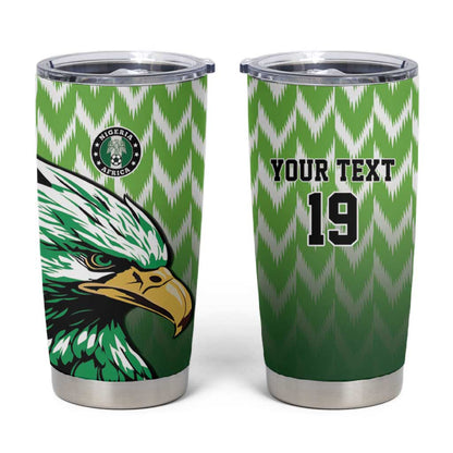 Custom Nigeria Football Tumbler Cup The Super Eagles Rise