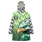 Custom Nigeria Football Wearable Blanket Hoodie The Super Eagles Rise