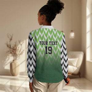 Custom Nigeria Football Women Casual Shirt The Super Eagles Rise