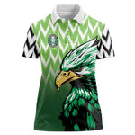 Custom Nigeria Football Women Polo Shirt The Super Eagles Rise
