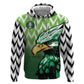 Custom Nigeria Football Zip Hoodie The Super Eagles Rise