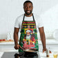 Afro-Jamaicans Christmas Apron Reggae Santa with Dreadlocks Design