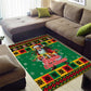 Afro-Jamaicans Christmas Area Rug Reggae Santa with Dreadlocks Design - African Pride