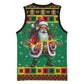 Afro-Jamaicans Christmas Basketball Jersey Reggae Santa with Dreadlocks Design - African Pride
