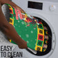 Afro-Jamaicans Christmas Bathroom Set Reggae Santa with Dreadlocks Design