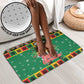 Afro-Jamaicans Christmas Bathroom Set Reggae Santa with Dreadlocks Design