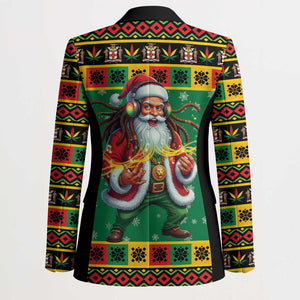Afro-Jamaicans Christmas Blazer Reggae Santa with Dreadlocks Design