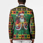 Afro-Jamaicans Christmas Blazer Reggae Santa with Dreadlocks Design