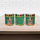 Afro-Jamaicans Christmas Ceramic Mug Reggae Santa with Dreadlocks Design