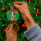 Afro-Jamaicans Christmas Ceramic Ornament Reggae Santa with Dreadlocks Design - African Pride