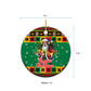 Afro-Jamaicans Christmas Ceramic Ornament Reggae Santa with Dreadlocks Design - African Pride