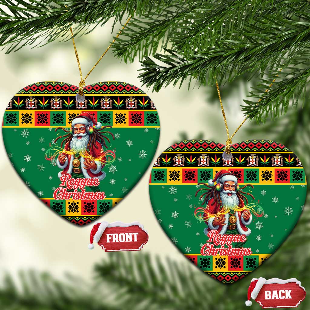 Afro-Jamaicans Christmas Ceramic Ornament Reggae Santa with Dreadlocks Design - African Pride