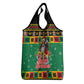 Afro-Jamaicans Christmas Grocery Bag Reggae Santa with Dreadlocks Design - African Pride