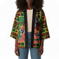 Afro-Jamaicans Christmas Kimono Reggae Santa with Dreadlocks Design
