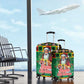 Afro-Jamaicans Christmas Luggage Cover Reggae Santa with Dreadlocks Design - African Pride