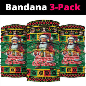 Afro-Jamaicans Christmas Neck Gaiter Reggae Santa with Dreadlocks Design - African Pride