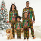 Afro-Jamaicans Christmas Pajama Set Reggae Santa with Dreadlocks Design - African Pride