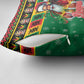 Afro-Jamaicans Christmas Pillow Cover Reggae Santa with Dreadlocks Design