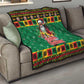 Afro-Jamaicans Christmas Quilt Reggae Santa with Dreadlocks Design - African Pride