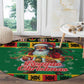Afro-Jamaicans Christmas Round Carpet Reggae Santa with Dreadlocks Design - African Pride