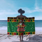 Afro-Jamaicans Christmas Sarong Reggae Santa with Dreadlocks Design - African Pride