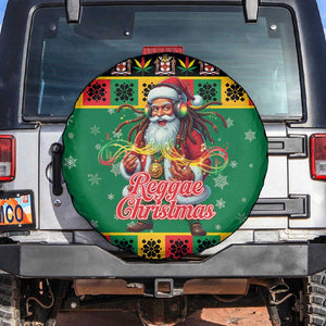 Afro-Jamaicans Christmas Spare Tire Cover Reggae Santa with Dreadlocks Design - African Pride