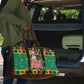 Afro-Jamaicans Christmas Travel Bag Reggae Santa with Dreadlocks Design