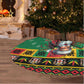 Afro-Jamaicans Christmas Tree Skirt Reggae Santa with Dreadlocks Design - African Pride