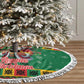 Afro-Jamaicans Christmas Tree Skirt Reggae Santa with Dreadlocks Design - African Pride