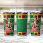 Afro-Jamaicans Christmas Tumbler Cup Reggae Santa with Dreadlocks Design - African Pride