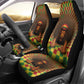 Afro-Jamaicans Reggae Lion Car Seat Cover Reggae Optical 3D Illusion - African Pride
