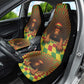 Afro-Jamaicans Reggae Lion Car Seat Cover Reggae Optical 3D Illusion - African Pride