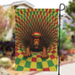 Afro-Jamaicans Reggae Lion Garden Flag Reggae Optical 3D Illusion - African Pride